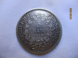 France 5 Francs 1849 A - 5 Francs