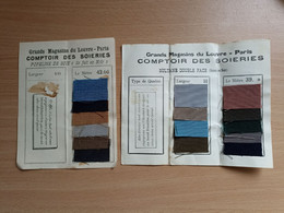 Échantillon Tissus Grands Magasins Du Louvre Paris - Laces & Cloth