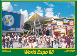 Australia Postcard Sent To Denmark 4-10-1988 World Expo 1988 Brisbane - Brisbane