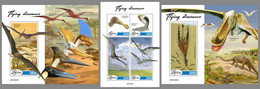 LIBERIA 2022 MNH Flying Dinosaurs Flugsaurier Dinosaures Volants M/S+2S/S - OFFICIAL ISSUE - DHQ2232 - Prehistorisch