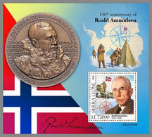 SIERRA LEONE 2022 MNH Roald Amundsen S/S - OFFICIAL ISSUE - DHQ2232 - Polar Explorers & Famous People