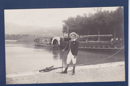 CPA [73] Savoie > Aix Les Bains Carte Photo Bateau Le Savoie Voir Dos - Aix Les Bains