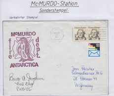 USA  McMurdo  Cover McMurdo Fire Dept Signature Ca US Navy NOV 10 (wrong Ca 9861)(MM204B) - Research Stations