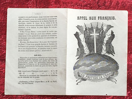 WW1-Rare-Appel Aux Francais-Dieu Protège La France Image Religieuse-☛Religion Esotérisme-Nice-☛Prière Guerre-militaria- - 1914-18