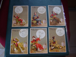 Original Old Cards Chromos Liebig S 147 La Lune Complet - Liebig