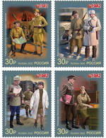 Russia 2022 WWII Military Uniform Of 1942 Set Of 4 Stamps Mint - Unused Stamps