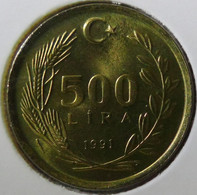 Turkey - 1991 - 500 Lira - KM 989 - Unc - Look Scans - Turkey