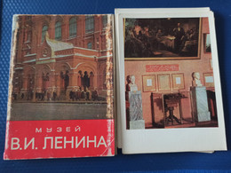 Big Lot - USSR Postcard Set  - Lenin Museum In Moscow - 13 PCs Lot - Chess Table 1970s - Chess