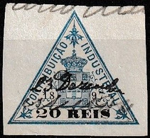 Revenue / Fiscaux / Fiscal, Portugal -|- Contribuição Industrial 1897 / 20 Rs. - Margem Média - Used Stamps