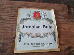 Old Label - Jamaica Rum, Around 1920, Croatia, Kingdom Yugoslavia, Osijek, RR - Alkohole & Spirituosen