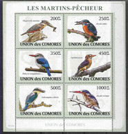 2009 COMORES 1489-94+ BF 163** Oiseaux , Martin-pêcheur - Comoros
