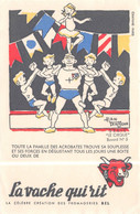 BUVARD - La Vache Qui Rit, Fromageries Bel Lons-le-Saunier - Alain Saint-Ogan (Zig Et Puce) - Le Cirque N'5 Acrobates - Milchprodukte