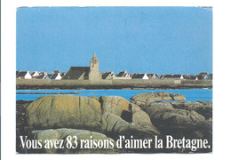 VOUS AVEZ 83 RAISONS D'AIMER LA BRETAGNE - Carte PUBLICITAIRE Pour Magasins  RALLYE - Advertising