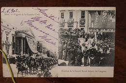 Cpa Ak 1902 Piquete De La Guardia Civil Fiestas Reales Espagne Spana Spain France Bourg La Reine - Familles Royales