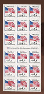 1995. Flag  OLD GLORIES.  G Value  ONE Complete Booklet Of 18 Stamps - Unused Stamps