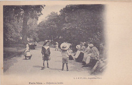 Cpa -75- Paris XVIe - Serie " Paris Vecu " - Originale -- Enfants Au Jardin -edi L.J & Cie-precurseur - Arrondissement: 16