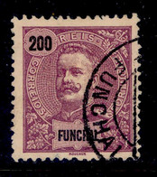 ! ! Funchal - 1897 D. Carlos 200 R - Af. 24 - Used - Funchal