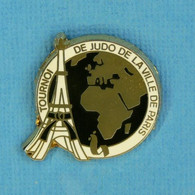 1 PIN'S //  ** TOURNOI DE JUDO DE LA VILLE DE PARIS ** - Judo