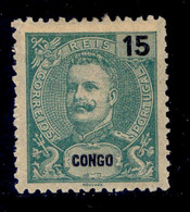 ! ! Congo - 1903 King Carlos 15 R - Af. 46 - MH - Congo Portuguesa