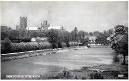 Ely - Cathedral From The River - Ely