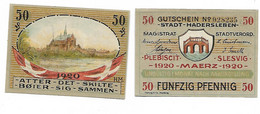 DANEMARK / HADERSLEBEN / 50 PFENNIG 1920 - Sonstige – Europa