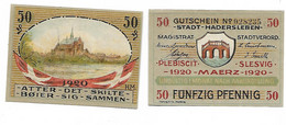 DANEMARK / HADERSLEBEN / 50 PFENNIG 1920 - Otros – Europa