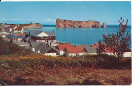 Canada Postcard Sent To Denmark Quebec 18-6-1962 (Perce Rock) (a Weak Corner Of The Card) - Percé