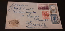 ENVELOPPE D'ARGENTINE DE 1916 AFFRANCHISSEMENT MULTIPLE. - Covers & Documents