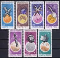 MiNr. 2194 - 2200 Ungarn 1965, 31. Dez. Erfolge Der Weltraumforschung (II) - Postfrisch/**/MNH - Europe