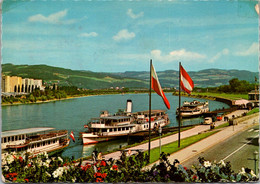 Austria Linz Dampfschiff Anlegesteele Cruise Boat Dock 1970 - Linz Urfahr