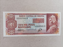 Billete De Bolivia De 100000 Pesos Bolivianos, Año 1984, Uncirculated - Bolivia