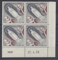 MONACO - N° 492 - Bloc De 4 COIN DATE - NEUF SANS CHARNIERE - 22/4/58 - Neufs