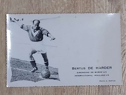 CARTE PHOTO BERTUS DE HARDER GIRONDINS DE BORDEAUX INTERNATIONAL HOLLANDAIS   PHOTO  A .  DARTUS - Voetbal