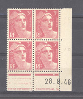 CD  720  - France  -  Coins Datés  :  Yv  806  **    28-8-46 - 1940-1949
