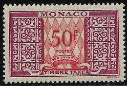 Monaco. Taxe N°38A** Cote 61€. - Segnatasse