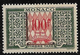 Monaco. Taxe N°39** Cote 16€. - Taxe