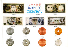 (1 J 16) Japan - Monnais On Postcard - YEN Coins & Banknote - Hiroshima