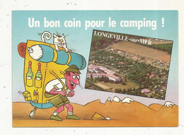 Cp, 85, Vendée , LONGEVILLE SUR MER , Un Bon Coin Pour Le Camping , Centrede Vacances JARNY-OCEAN (54), Illustrateur - Sonstige & Ohne Zuordnung