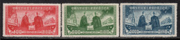 China P.R. 1950 Mi# 84-86 II (*) Mint No Gum, Hinged - Reprints - Stalin And Mao Tse-tung - Officiële Herdrukken