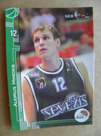 Basketball Card Lithuania Seb Bbl Baltic League Kedainiai Nevezis Team Player Mineikis - Autres & Non Classés