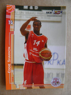 Basketball Card Latvia Seb Bbl Baltic League Ventspils Team Player Shannon - Otros & Sin Clasificación