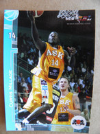 Basketball Card Latvia Seb Bbl Baltic League Ask Riga Team Player Millage - Autres & Non Classés