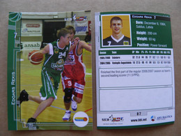 Basketball Card Latvia Seb Bbl Baltic League Valmiera Player Rekis - Other & Unclassified