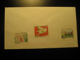 PUERTO RICO Poster Stamp Vignette TB On BELLS Texas 1996 Cancel Cover USA + 2 Other Label Tuberculose - Puerto Rico