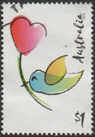 AUSTRALIA - USED 2019 $1.00 Moments To Treasure - Heart And Bird - Used Stamps