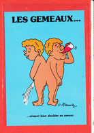 LES GEMEAUX  * Illustrateur MEUNIER G *  Cp Animée         Format 15 Cm X 10.5 Cm - Meunier, G.