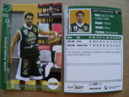 Basketball Card Latvia Seb Bbl Baltic League Valmiera Player Andzejevskis - Other & Unclassified