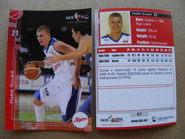 Basketball Card Latvia Seb Bbl Baltic League Barons Riga Team Player Gulbis - Other & Unclassified