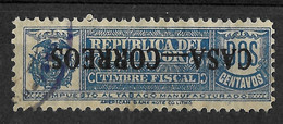 Ecuador 1924 2C Inverted Overprint Error. Postal Tax Stamp. Scott RA19a. Used - Ecuador