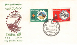 IRAQ - FDC 1966 LABOUR DAY Mi #448449 / ZC19 - Iraq